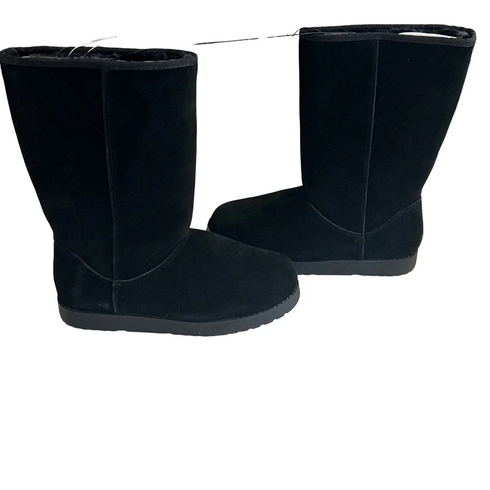 UNIVERSAL THREAD Sarah‎ Suede Shearling Winter Boots Black 7